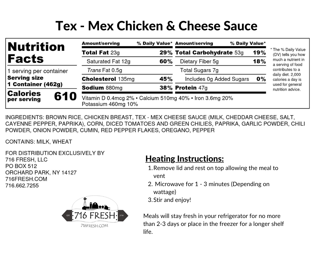 Tex-Mex Chicken & Cheese Sauce