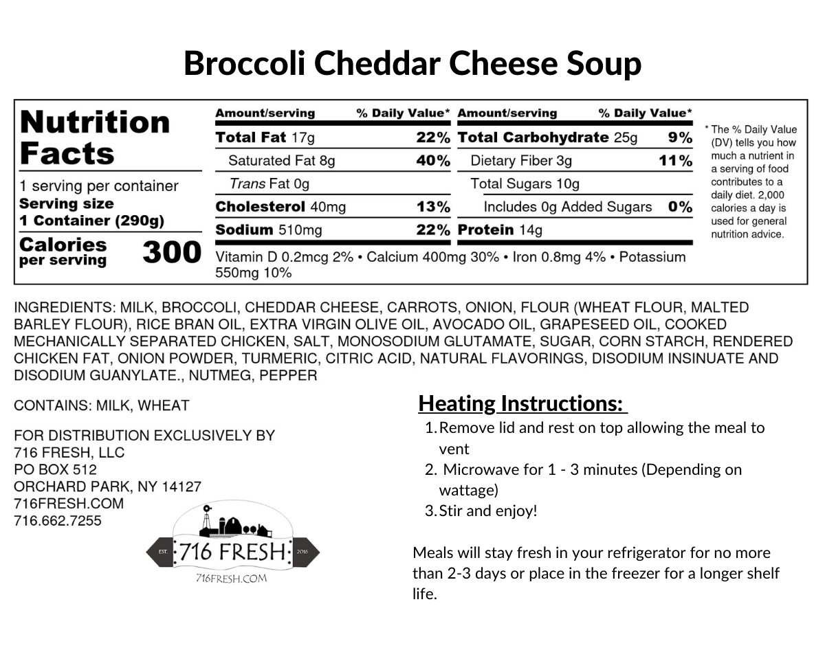 Broccoli Cheddar Cheese Soup