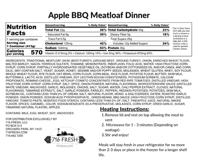 Apple BBQ Meatloaf Dinner